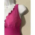 Kate Spade New York Pique Solids Plunge One Piece Swimsuit EUC Size S Pink Photo 3