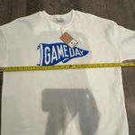 NWT Oat New York Cream Sweater with Blue Graphic | the perfect fall game day Size M Photo 8