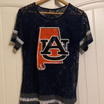 Auburn University Tigers Lace Top Gameday Couture Blue Women's Xtra Small XS Photo 0