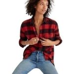 Madewell GUC ex boyfriend buffalo plaid oversized flannel Photo 2