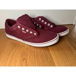 Vans Shoes Womens Size 6.5 Burgundy Canvas Low Top Skate Sneakers Casual Photo 0