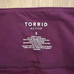 Torrid NWT  Performance Rib Full Length Active Legging Winter Bloom Berry Wine Photo 5
