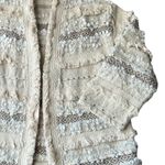 Boutique Oversized Trendy Ivory Knit Boho Jacket Photo 1