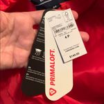 Lands' End Lands’ End Primaloft Scarlet Cherry Red Snapfront Puffer Jacket 4 Photo 8