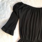 The Impeccable Pig  Black Off the Shoulder Romper Photo 9