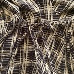 Urban Outfitters NWT carbon grid print ruffle hem wrap midi dress, size medium Photo 4