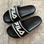 FILA  Sleek Slide Sandals Black & White Size 10 NWT Photo 4