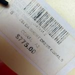 NWT Thierry Colson Zelda Short Mini Dress in Coral Sz. S Pink Photo 4