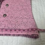 Ming Wang Lapel Collar
Jacket - Eyelash Trim Knit, Perfect Pink in Size S Photo 5