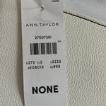 Ann Taylor  black and white magnetic clutch with gold trimming Photo 5