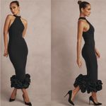 House Of CB  'Juniper' Black Peplum Midi NWT‎ size XS Photo 0