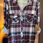 Eden & Olivia NWT  Size 1XL Maternity Plaid Blouse Photo 0