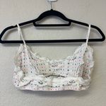 SKIMS  Fits Everybody Lace Scoop Bralette Opal fair isle logo Photo 1