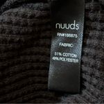 NUUDS Women’s Size M Black Waffle Knit Top & Pants Set Size M Photo 7