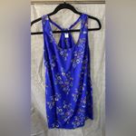 Old Navy  Dress Women Small Blue Floral Shift Short Round Neck Sleeveless Photo 1
