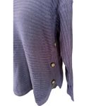 Jason Maxwell  Navy Ribbed Cowl Neck Sweater Button Detail Size Small Photo 2
