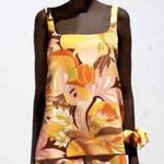 ZARA  Yellow and Orange Floral Print Tank Photo 0