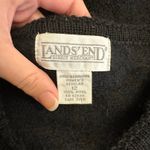 Lands' End Lands’ End Vintage 100% Wool Black Cardigan Jacket Women’s 12 Photo 1