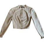 Wow Couture  Light Tan Cropped Blazer Photo 1