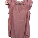 Loft  ruffle sleeve tank lavender Photo 0