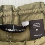 Moda International Women’s Y2K Army Green Embellished Parachute Pants Size M Size M Photo 1