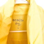 Bonita Basic Susi Yellow Activewear Jacket with Floral Scarf Size Large Photo 5