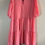 Rewind  Coral Tiered Ruffled Sundress Photo 5
