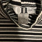 One Step Up  Striped Mock Neck Shirt Photo 3