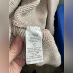 Cyrus  open front cardigan,‎ oatmeal color size large button detail on both sides Photo 3