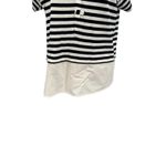 Derek Lam  10 Crosby‎ Tee Boxy Short Sleeve Stripe Layered Navy Blue White Large Photo 3