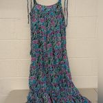 rtr Warm Blue Big Love Maxi sz 2 Medium M floral printed boho blue purple Pink Photo 2