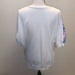 Vintage white seashell nautical floral short sleeve shirt Size XL Photo 7