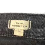 Madewell  Classic Straight Jeans Lunar Wash Black Grommet Edition Women’s Size 26 Photo 9