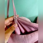 Greylin Anthropologie  Ellie Blush Pink Off the Shoulder Tie Waist Romper SZ S Photo 5