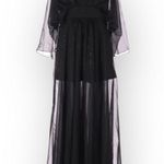 Lotus Threads new 𑁍 Lace Romper Overlay Gown Cocktail Maxi Dress 𑁍 Edgy Chic Photo 8