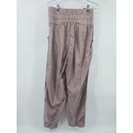 Free People Movement Track Pants Lilac Purple Elastic Waist Joggers Womens Large Brown Photo 2