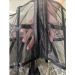 Victoria's Secret Lingerie Top Black‎ Lace Sheer Sz Sm High Neckline Sexy Corset Black Photo 2