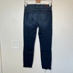 Paige  Verdugo Womens Dark Wash Ankle Skinny Jeans Size 27 Raw Hem Stretch Photo 1