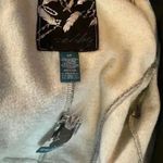 Sebby  Hooded Jacket. Grey with black hood fleece lined. Missing belt. Size small Photo 3