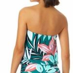 Anne cole one piece blouson Keyhole Swimsuit tube/halter top size 10 women’s 🆕 Photo 1