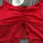 Princess Polly  Red Mesh Top Photo 1