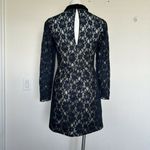 Jill Stuart Blue velvet Peter Pan Lace Dress Long Sleeve size XS PETITE NEW Photo 10