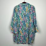 Woman Within  NWT plus size 22/24 tropical pattern pleated cotton tunic Photo 9