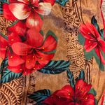 Oscar de la Renta VINTAGE  Scarf silk red and brown Photo 9