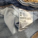 American Eagle Mom Short Denim Stretch Distressed Cuffed Women Size 4 Blue Photo 4
