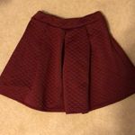 Charlotte Russe  Burgundy Skater Skirt Small Photo 2