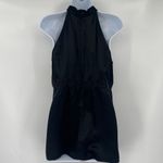 Michael Kors Babydoll Silk Halter Top 10 Beaded Old Money Mob Wife Holiday Y2K Black Photo 6