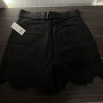 Joie  Black Shorts with Lace Edge Detail + Belt size 00 Photo 0