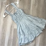 Sunday Best Dress milkmaid tiered mini martine poplin womens Blue (xsmall) girly Size XS Photo 0