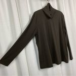 J. McLaughlin  Black&Brown Print Turtleneck Shirt Sz.XL Photo 4